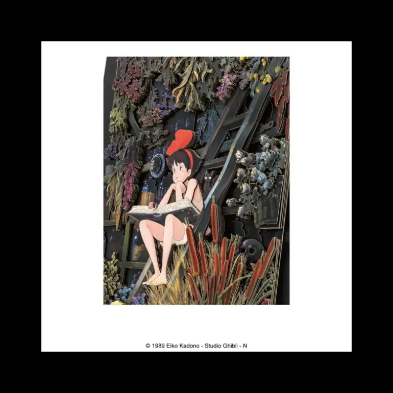 Loisirs Créatifs>Maison Ghibli Théâtre de papier Ombres Le coin des filles - Kiki la petite sorcière