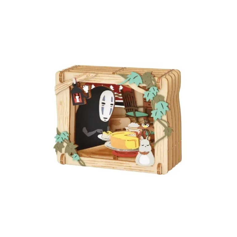 Loisirs Créatifs>Maison Ghibli Théâtre de papier Style bois Dessert en cuisine - Le Voyage de Chihiro