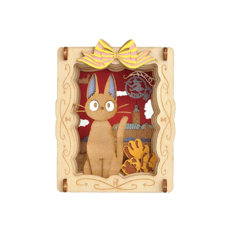 Loisirs Créatifs>Maison Ghibli Théâtre de papier Style bois Jiji Boulangerie - Kiki la petite sorciè