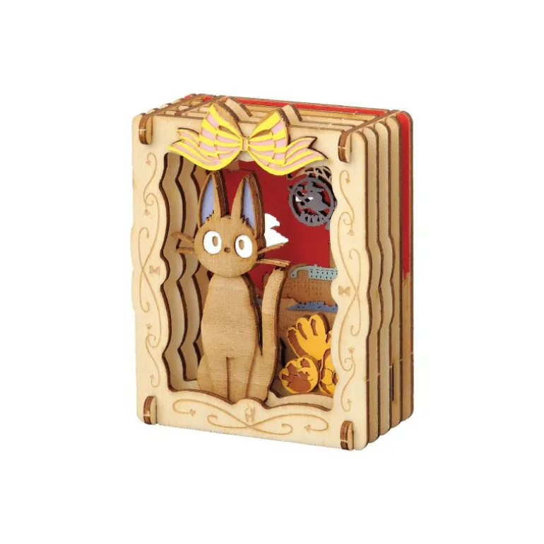 Loisirs Créatifs>Maison Ghibli Théâtre de papier Style bois Jiji Boulangerie - Kiki la petite sorciè