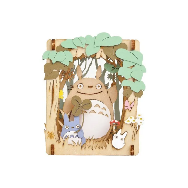 Loisirs Créatifs>Maison Ghibli Théâtre de papier Style bois Totoro Dondoko - Mon Voisin Totoro