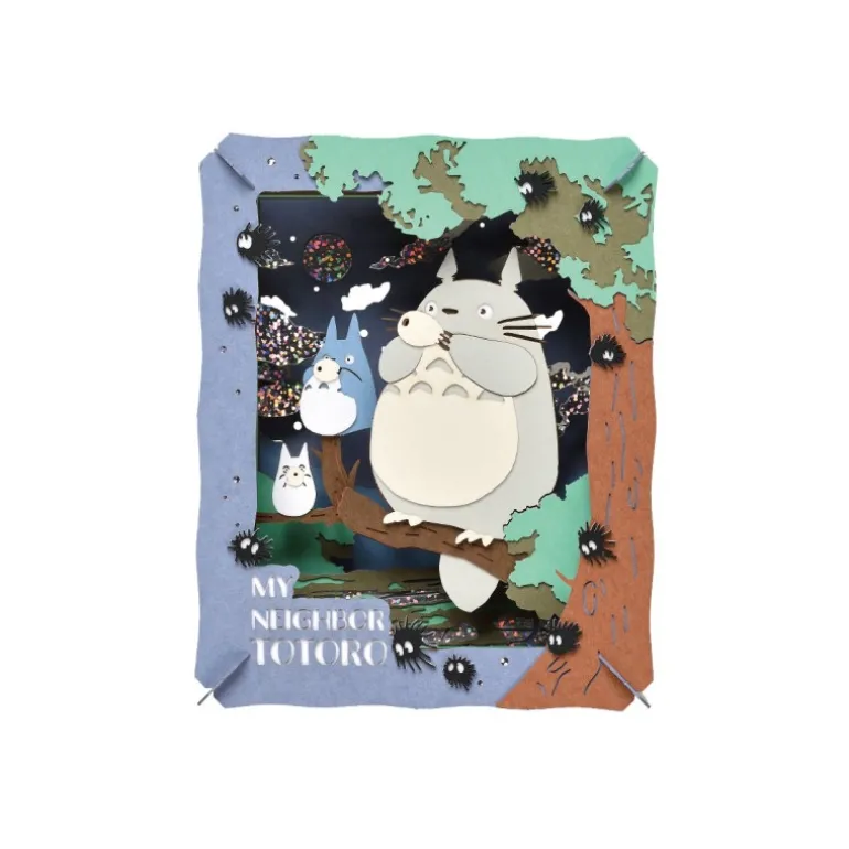 Loisirs Créatifs>Maison Ghibli Théâtre de papier Totoro joue de l’ocarina - Mon Voisin Totoro