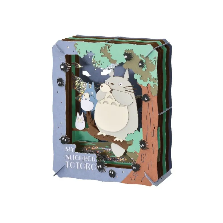 Loisirs Créatifs>Maison Ghibli Théâtre de papier Totoro joue de l’ocarina - Mon Voisin Totoro