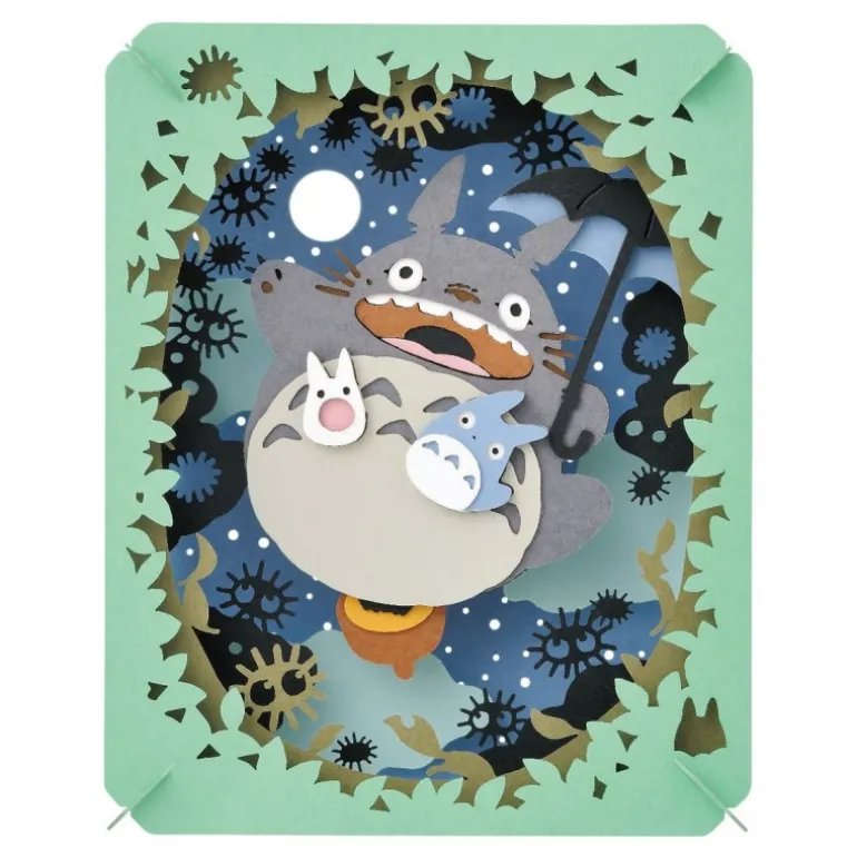 Loisirs Créatifs>Maison Ghibli Théâtre de papier Totoro Sous la lune - Mon Voisin Totoro